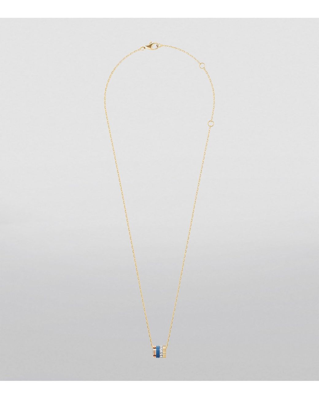 Boucheron Metallic Mixed And Diamond Quatre Edition Pendant Necklace