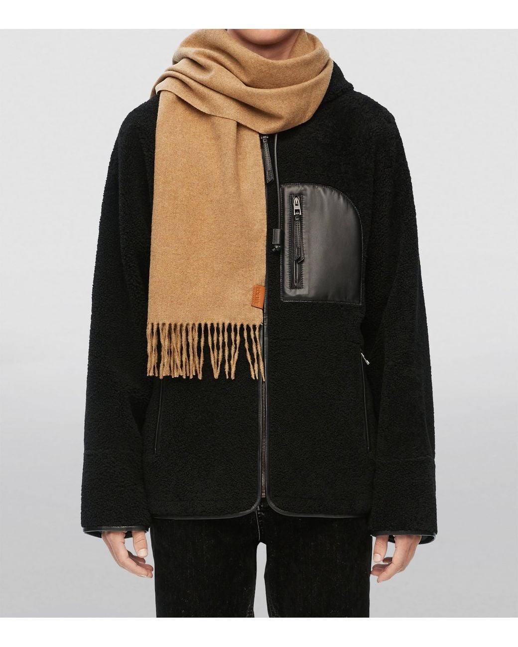 Loewe White Cashmere Scarf