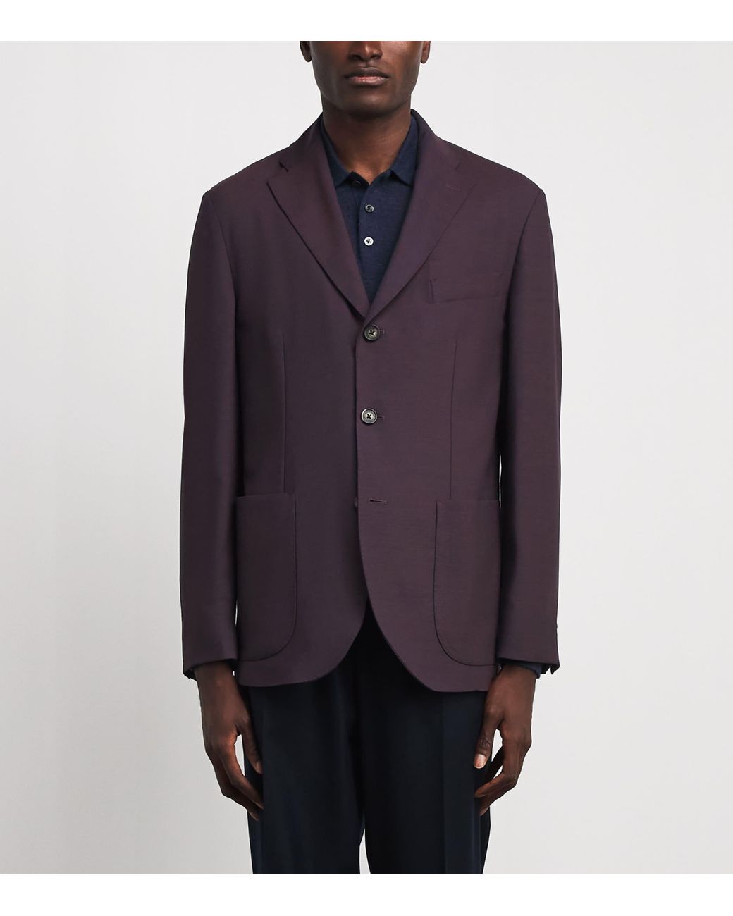 Eton of Sweden Purple Lana Tech Blazer for men