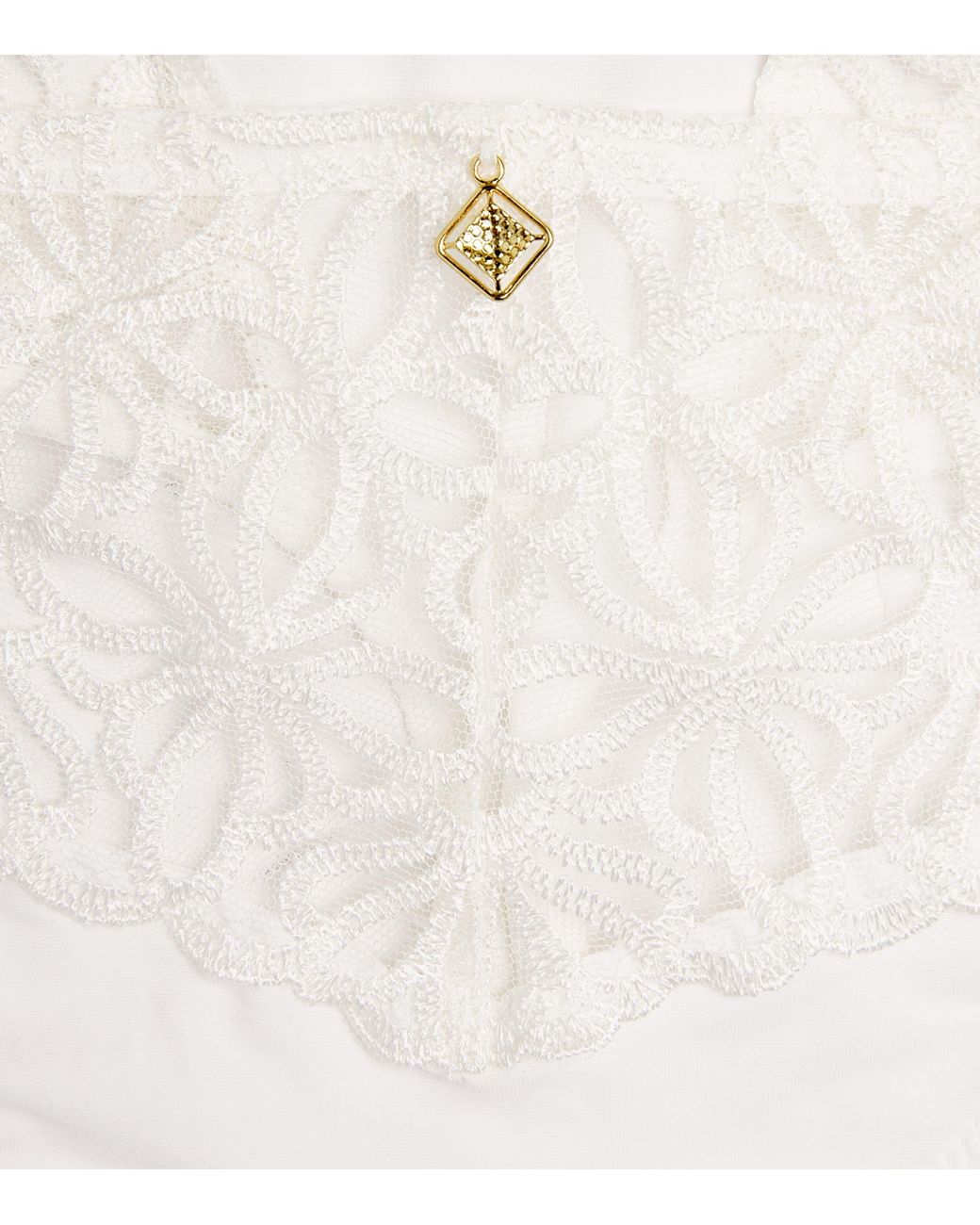 Aubade White Lace Secret Memories Tanga Briefs
