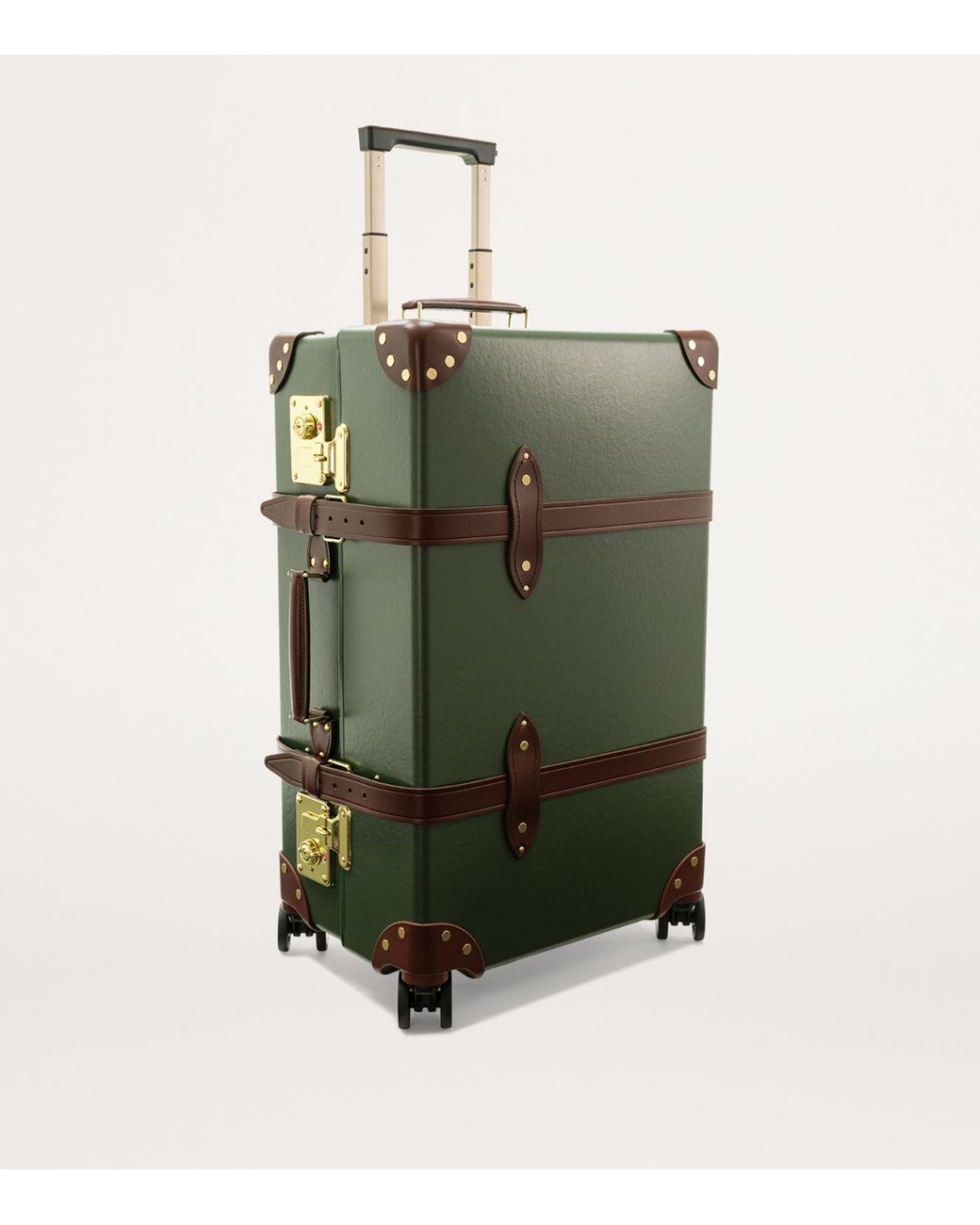 Globe-Trotter Green Medium Centenary 4-Wheel Suitcase