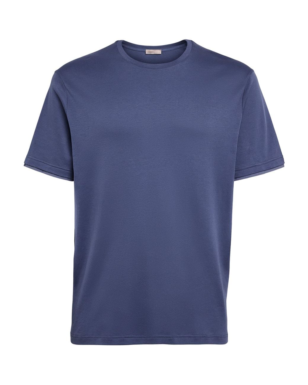 Herno Blue Cotton Layered T-Shirt for men