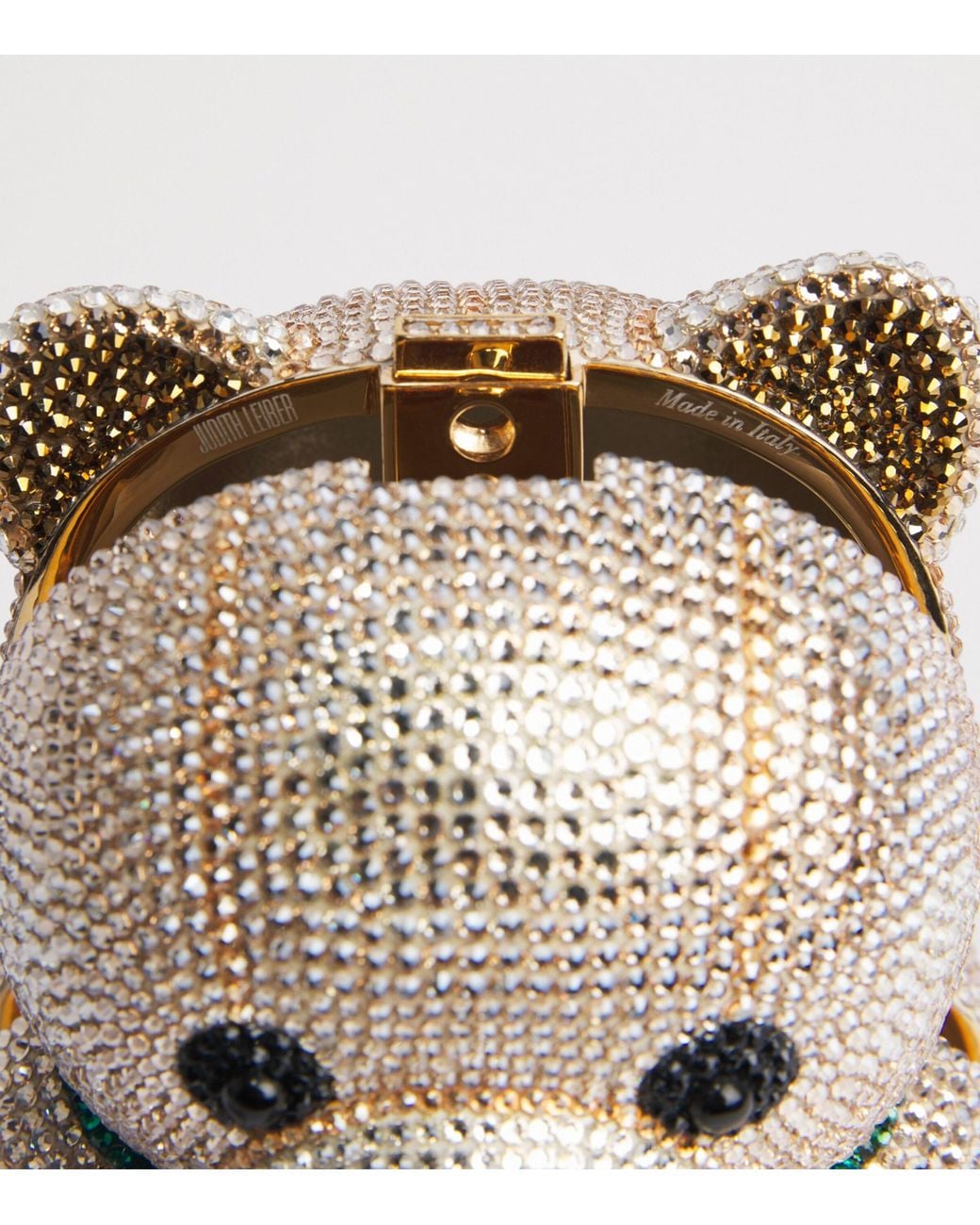 Judith Leiber Multicolor Embellished Teddy Bear Henry Clutch Bag