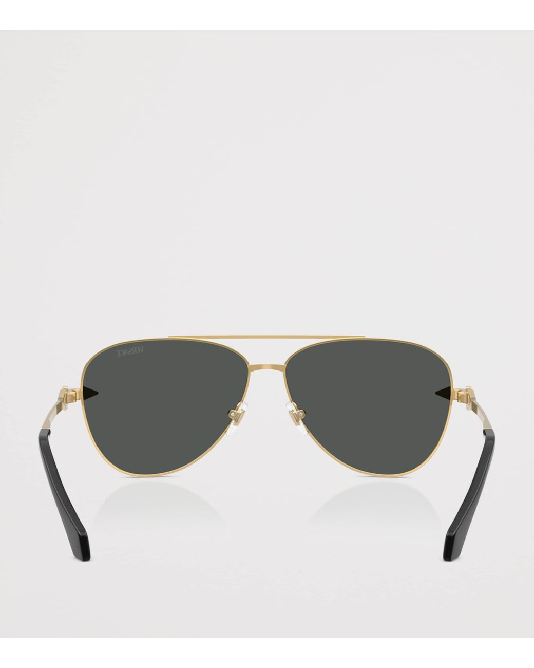 Versace Gray Metal Ve2283 Aviator Sunglasses for men
