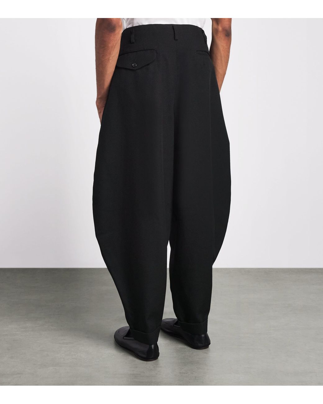Comme des Garçons Black Wool Balloon Wide-Leg Trousers