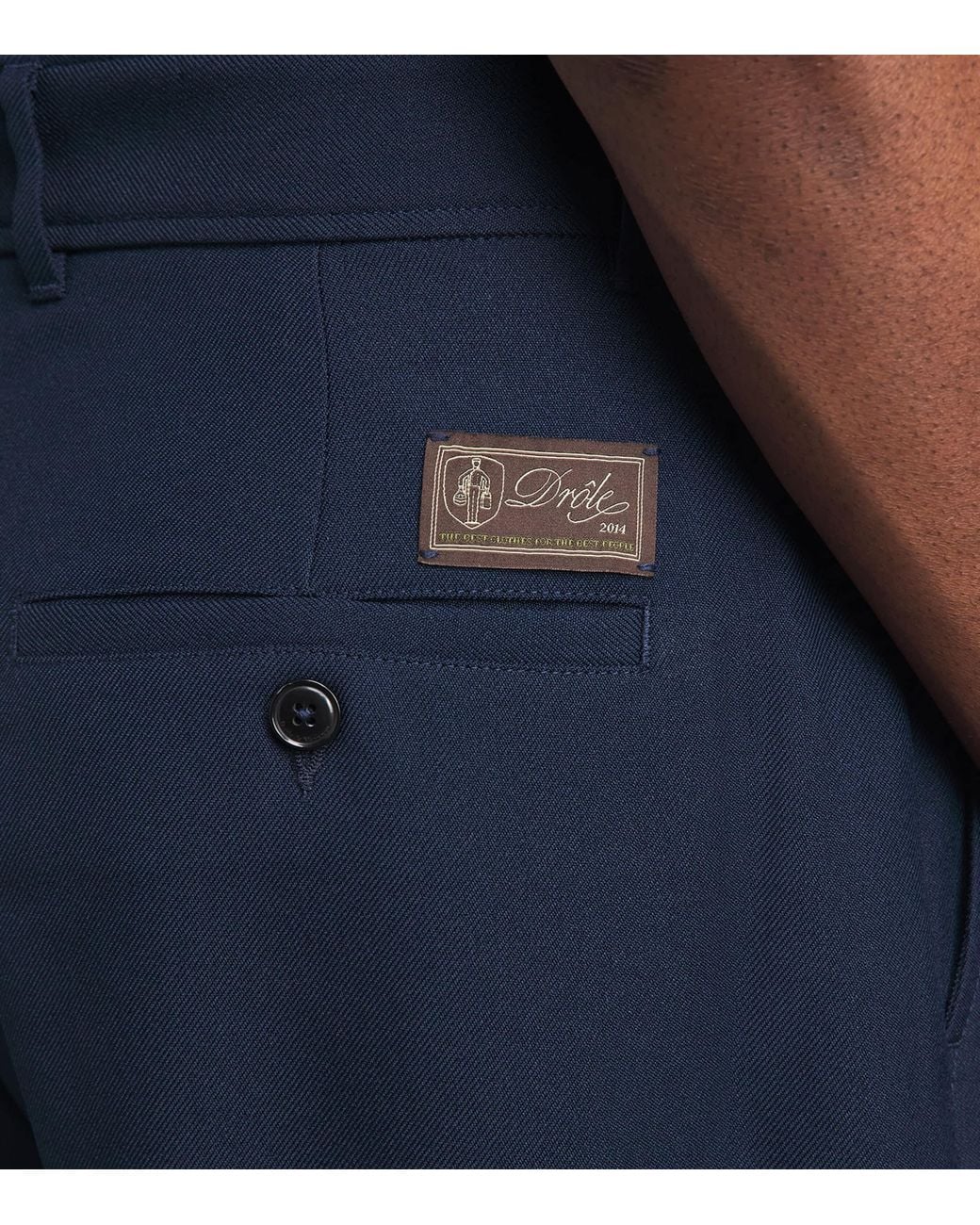 Drole de Monsieur Blue Tailored Trousers for men