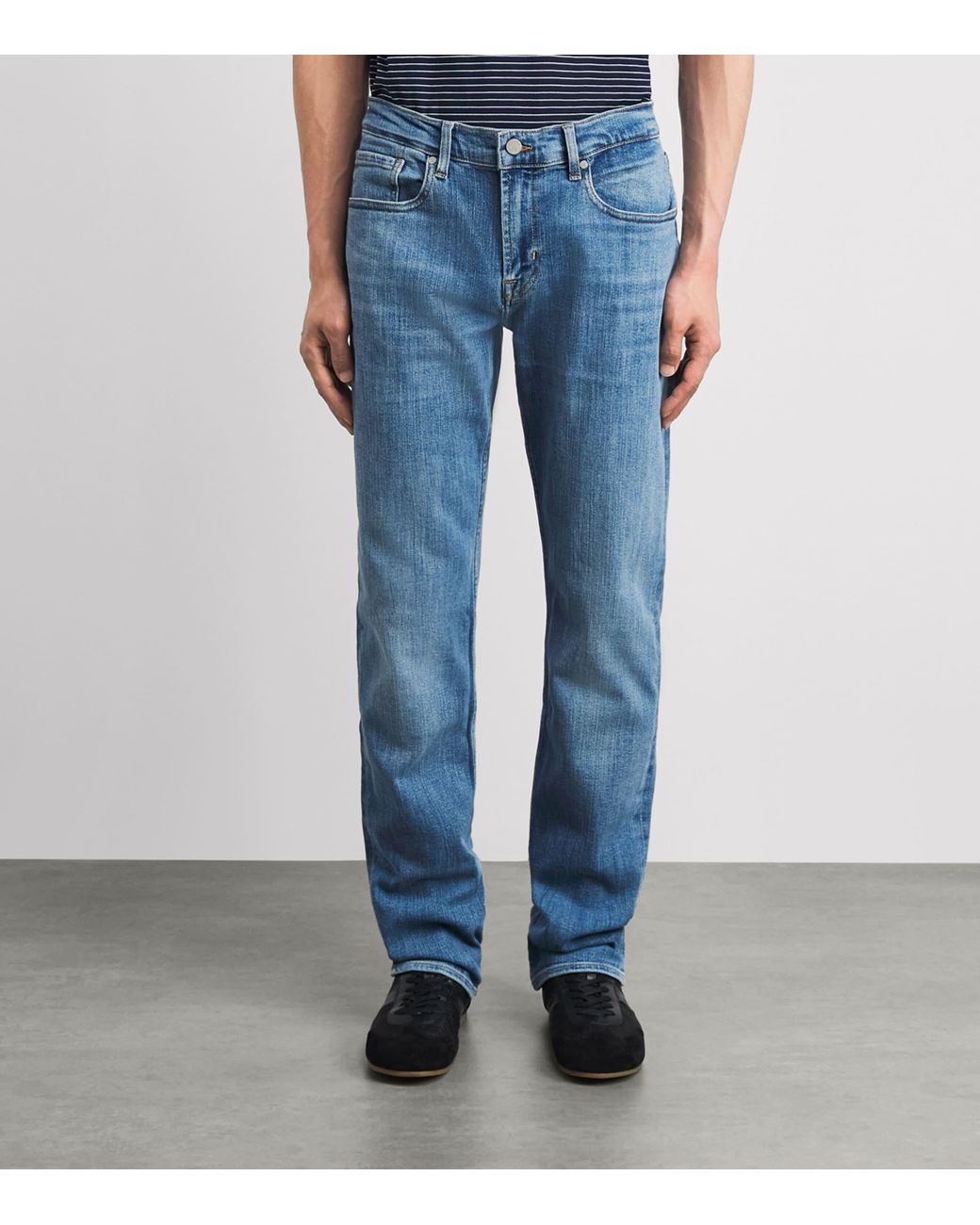 7 For All Mankind Blue The Straight Jeans for men
