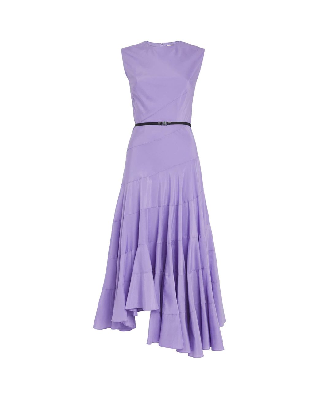 tory burch purple dress Tory Burch Cotton-Silk Flared Midi Dress