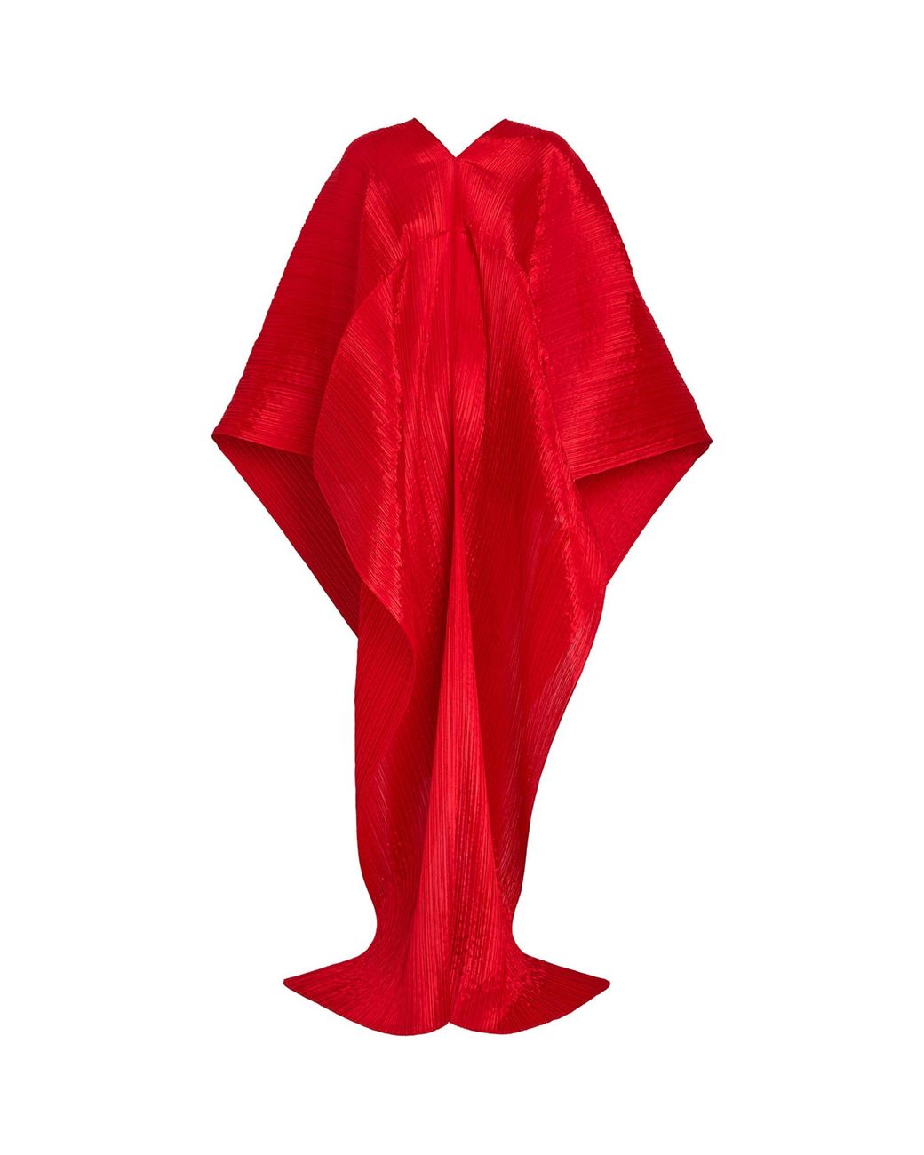 Pleats Please Issey Miyake Basics Madame-T Stole in Red | Lyst