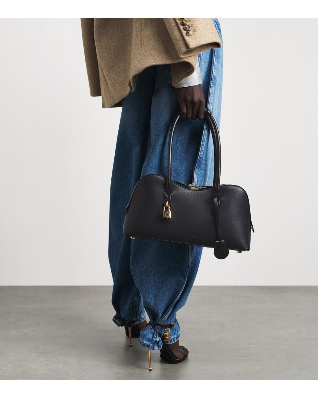 Stella McCartney Black Medium Ryder Shoulder Bag