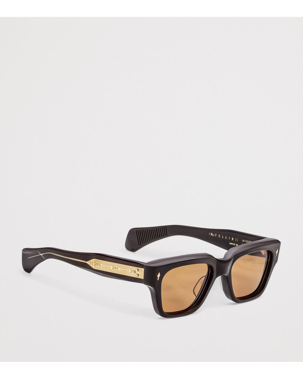Jacques Marie Mage Black Acetate Fellini Sunglasses for men