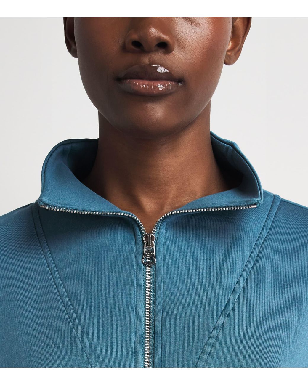 Varley Blue Doublesoft Hawley Half-Zip Sweatshirt