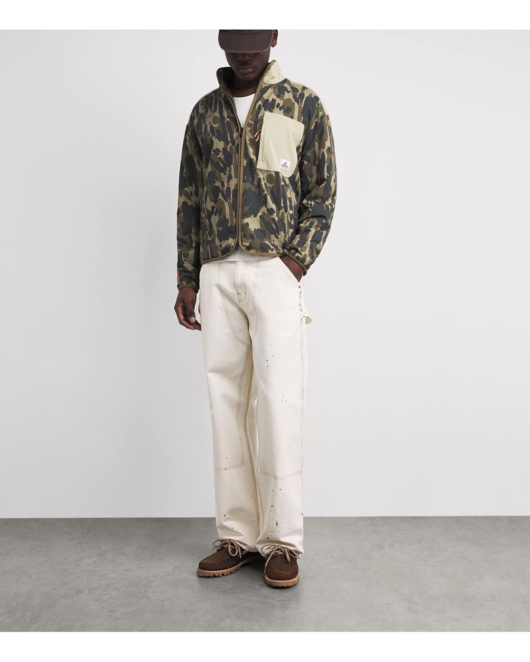 Malbon Green Tour Divot Sherpa Jacket for men