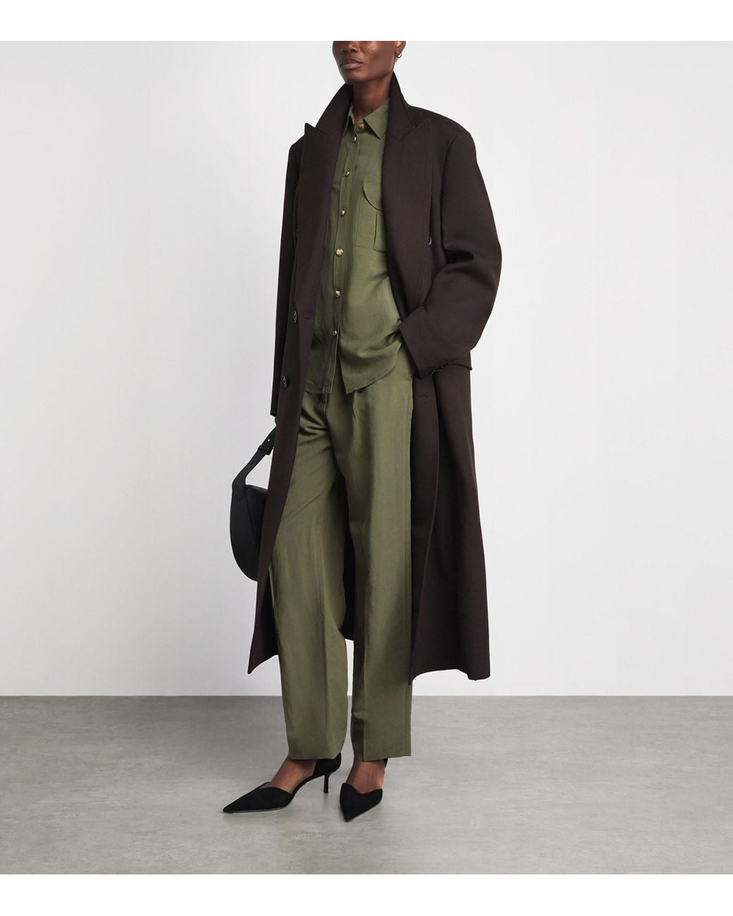 Blazé Milano Green Linen Rox Star Fox Straight-Leg Trousers