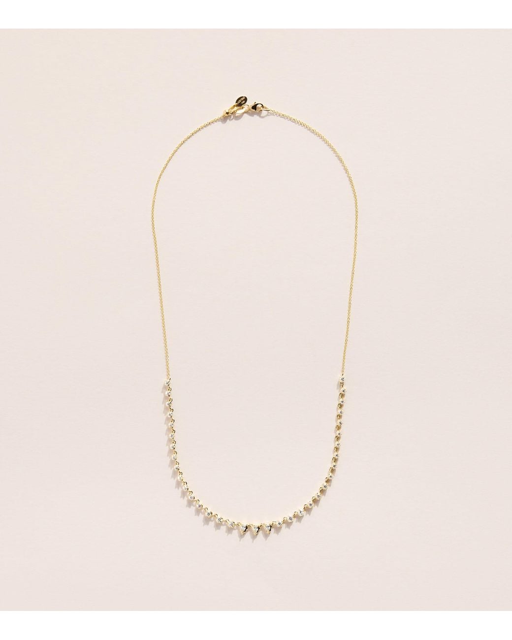 Jade Trau Natural And Diamond Small Envoy Riviera Necklace