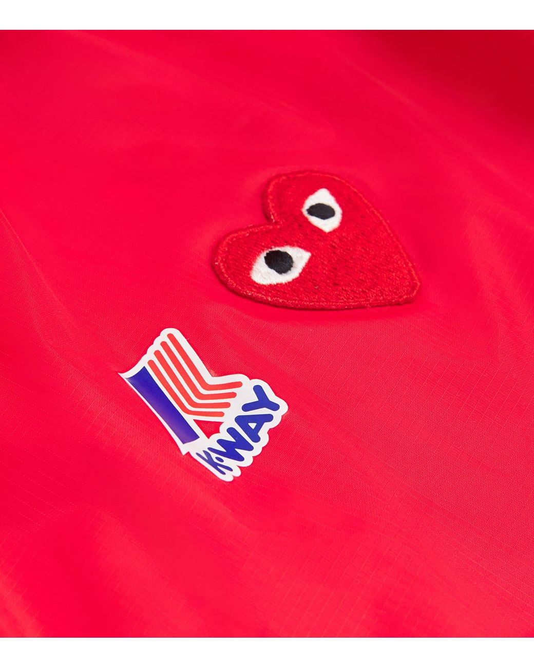 COMME DES GARÇONS PLAY Red X K-Way Nylon Water-Resistant Jacket for men