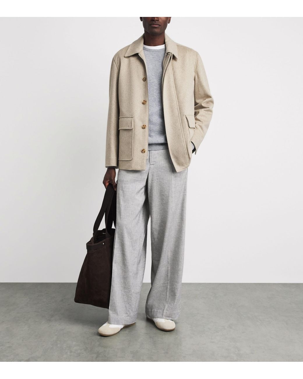 Lardini Natural Virgin Wool Jacket for men