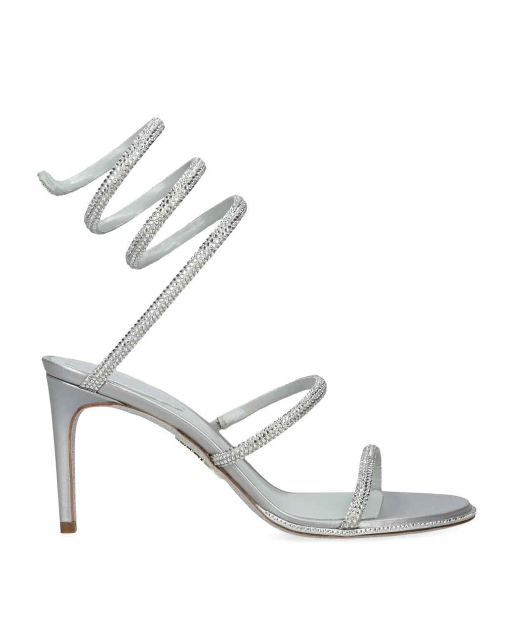 Rene Caovilla White Embellished Cleo Sandals 80