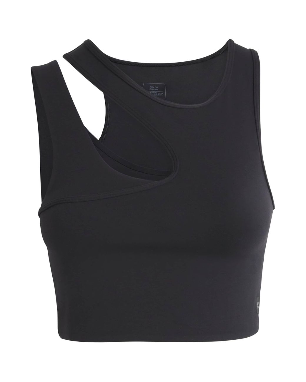 On Shoes Black Studio Asymmetric Crop Top