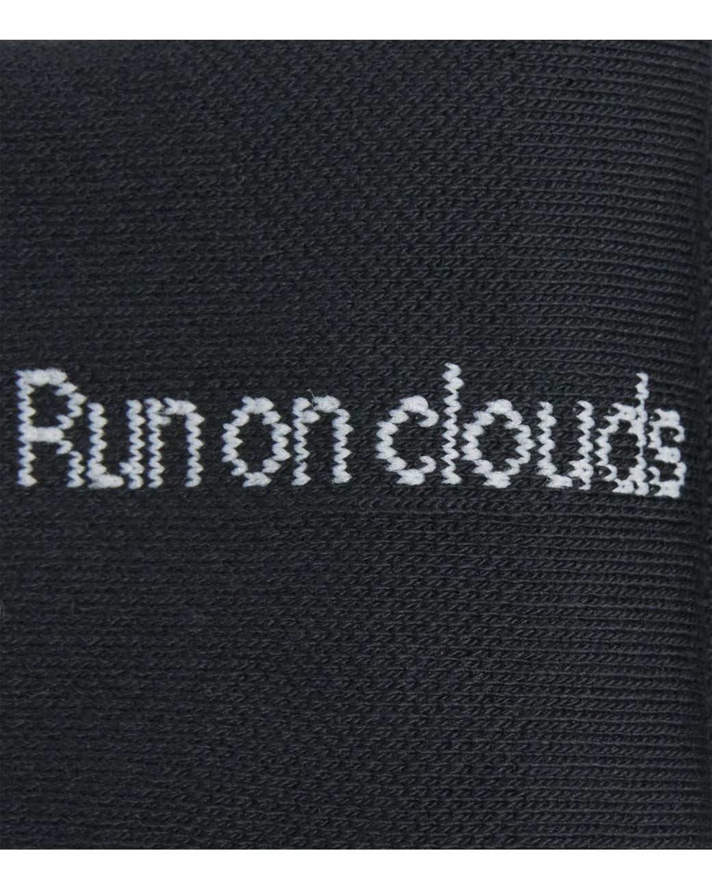 On Shoes Black Logo Socks