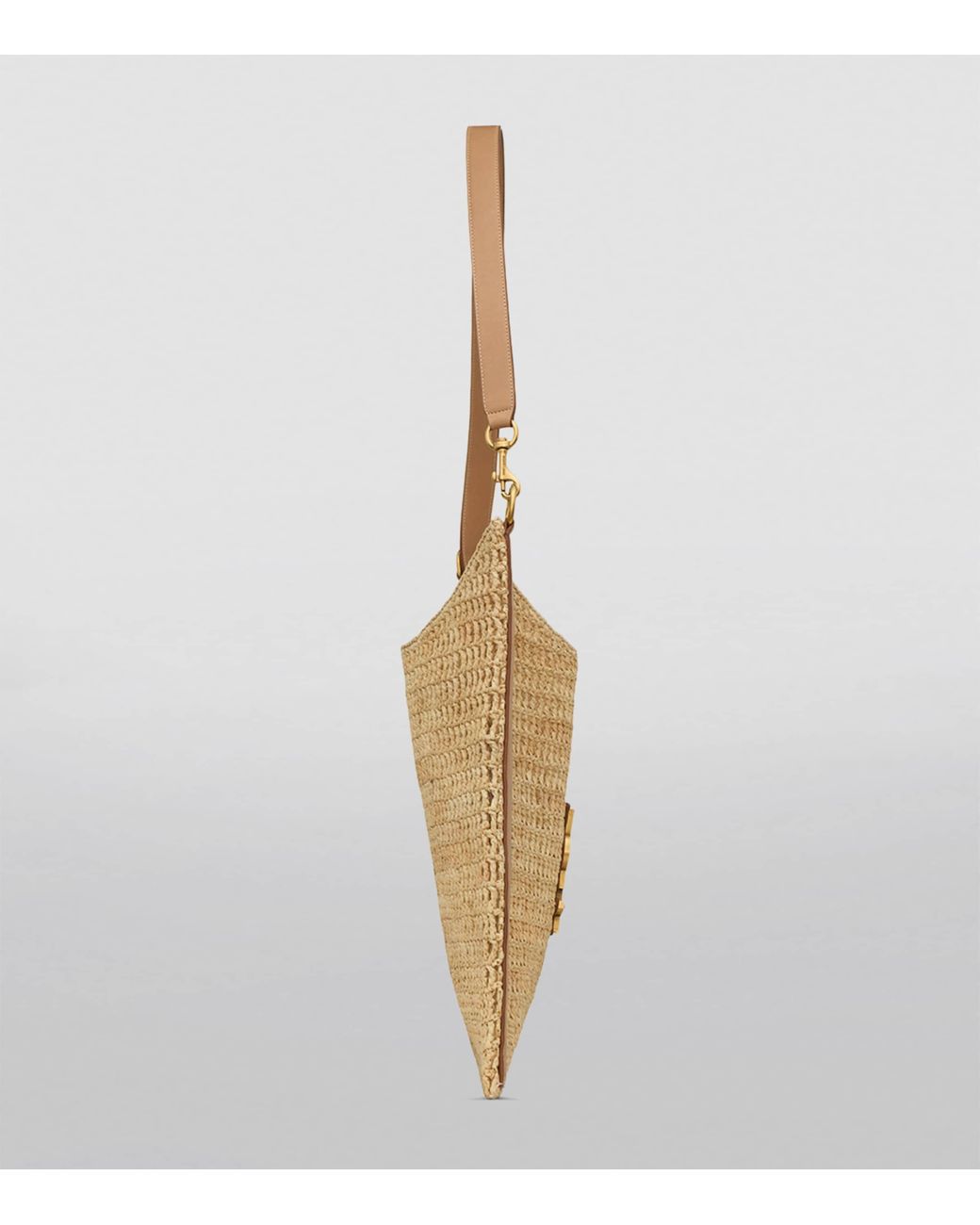 Saint Laurent Metallic Raffia Oxalis Crochet Shoulder Bag