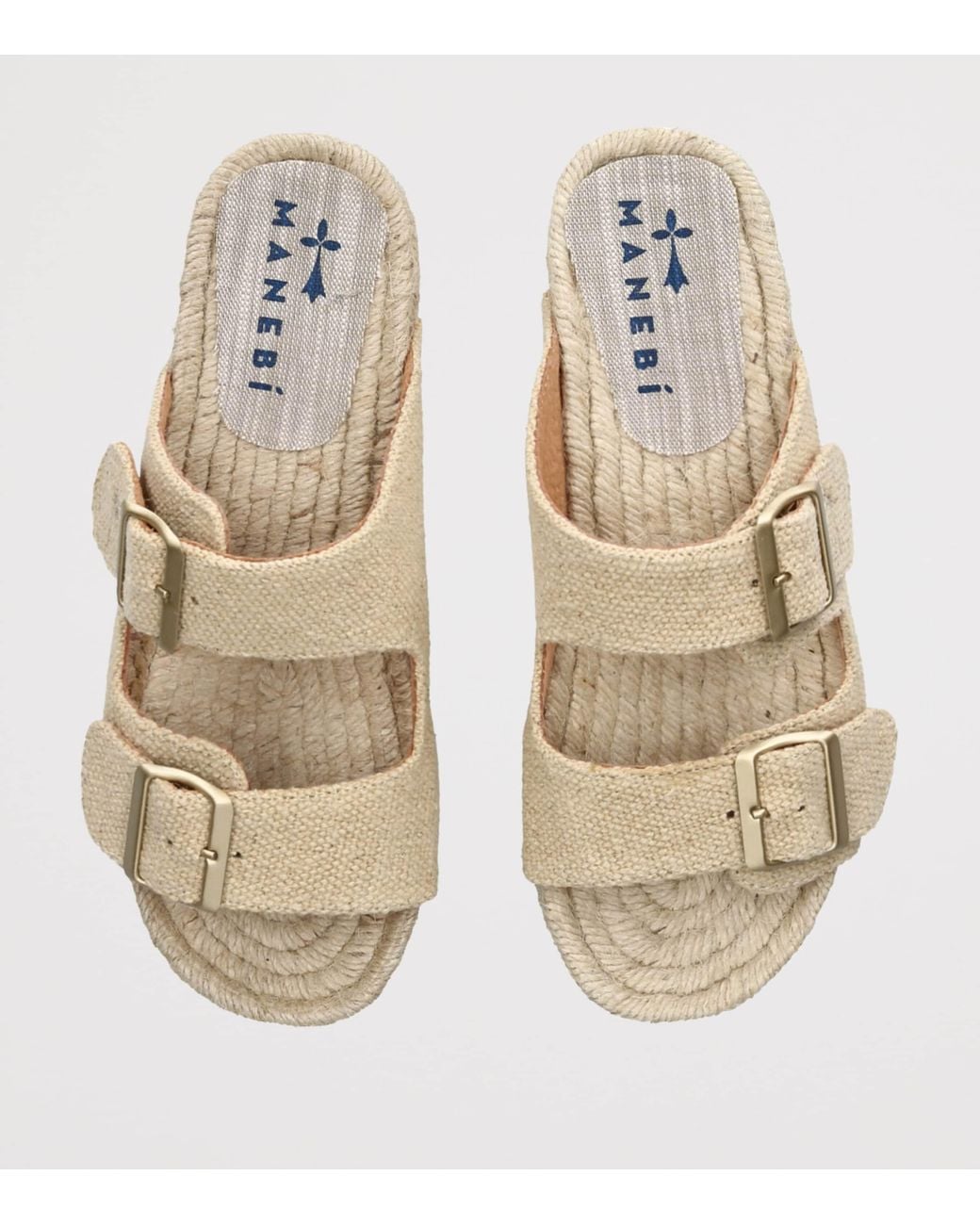Manebí White Hamptons Nordic Sandals