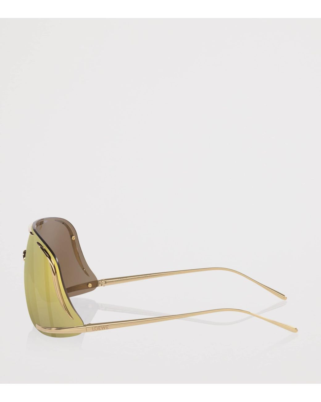 Loewe Yellow Signature Square One-Piece Sunglasses for men