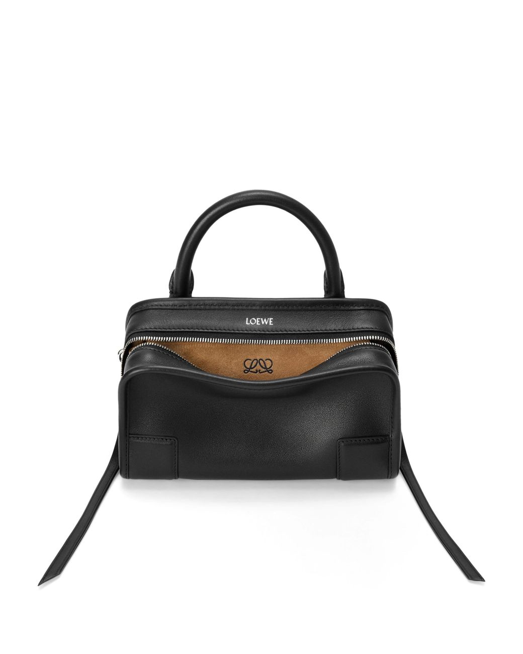 Loewe Black Mini Leather Amazona 180 Top-Handle Bag