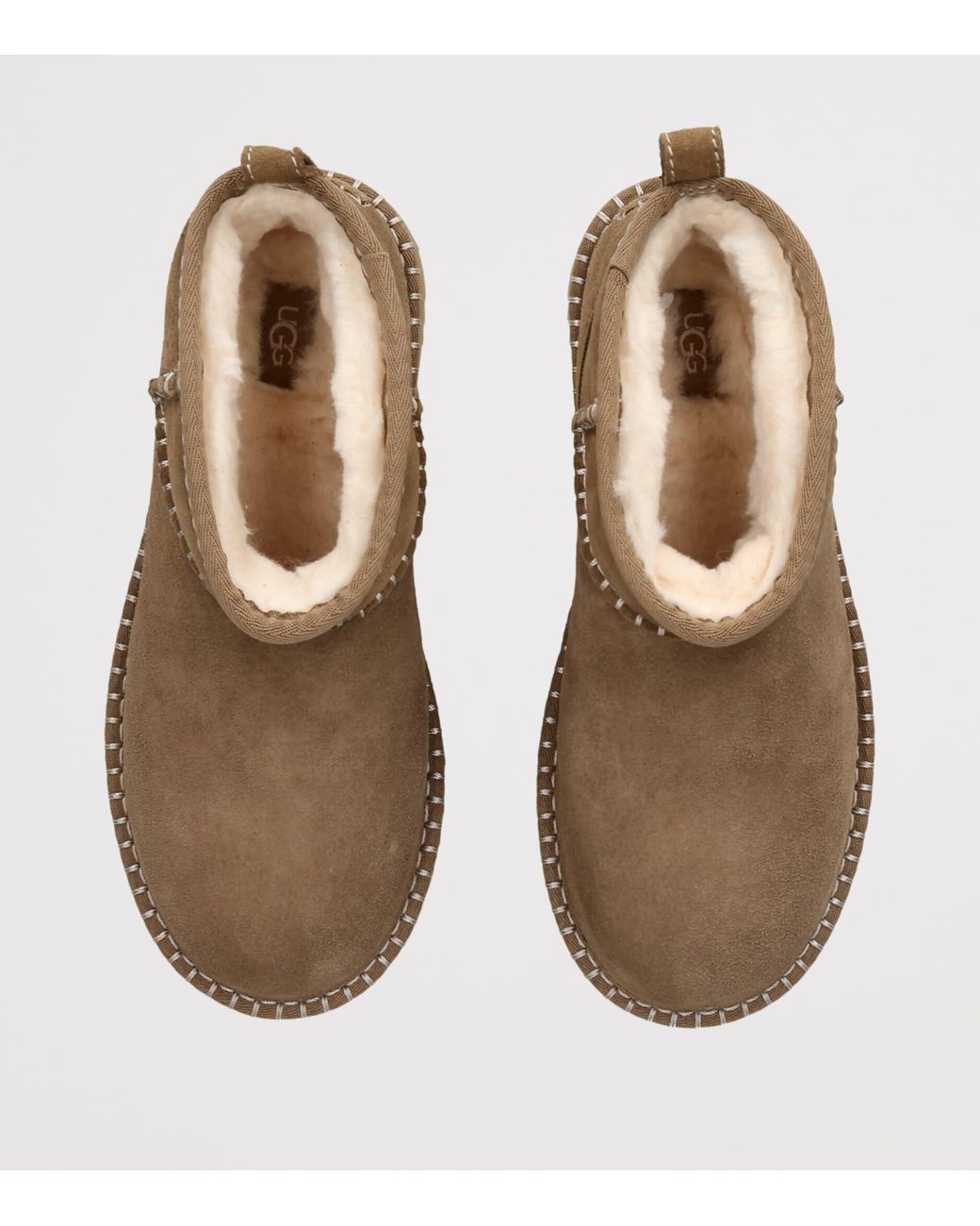 Ugg Brown Suede Classic Ultra Mini Boots