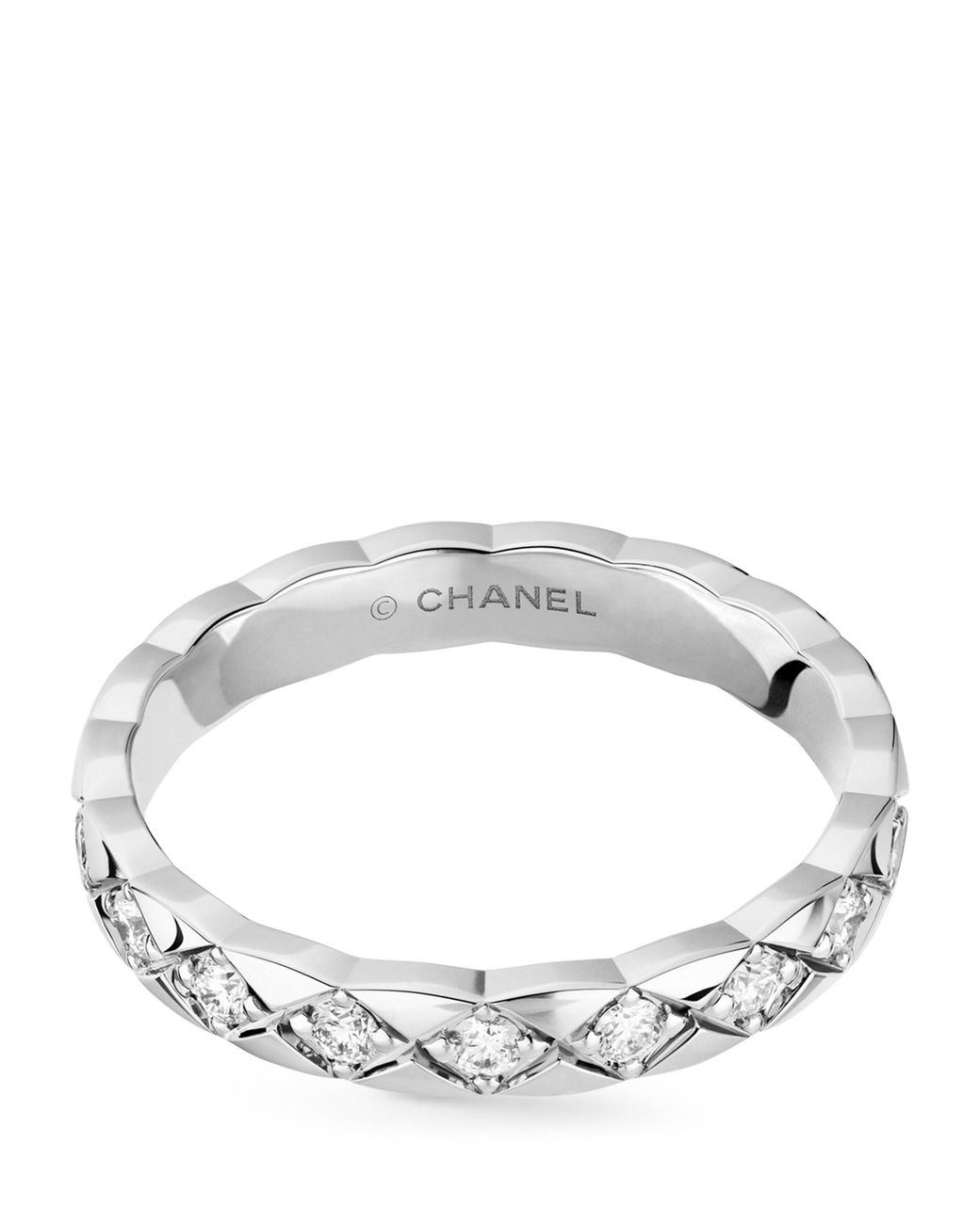 Chanel Metallic And Diamond Coco Crush Ring