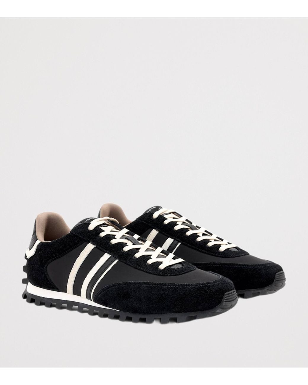 AllSaints Black Robin Runner Trainers for men