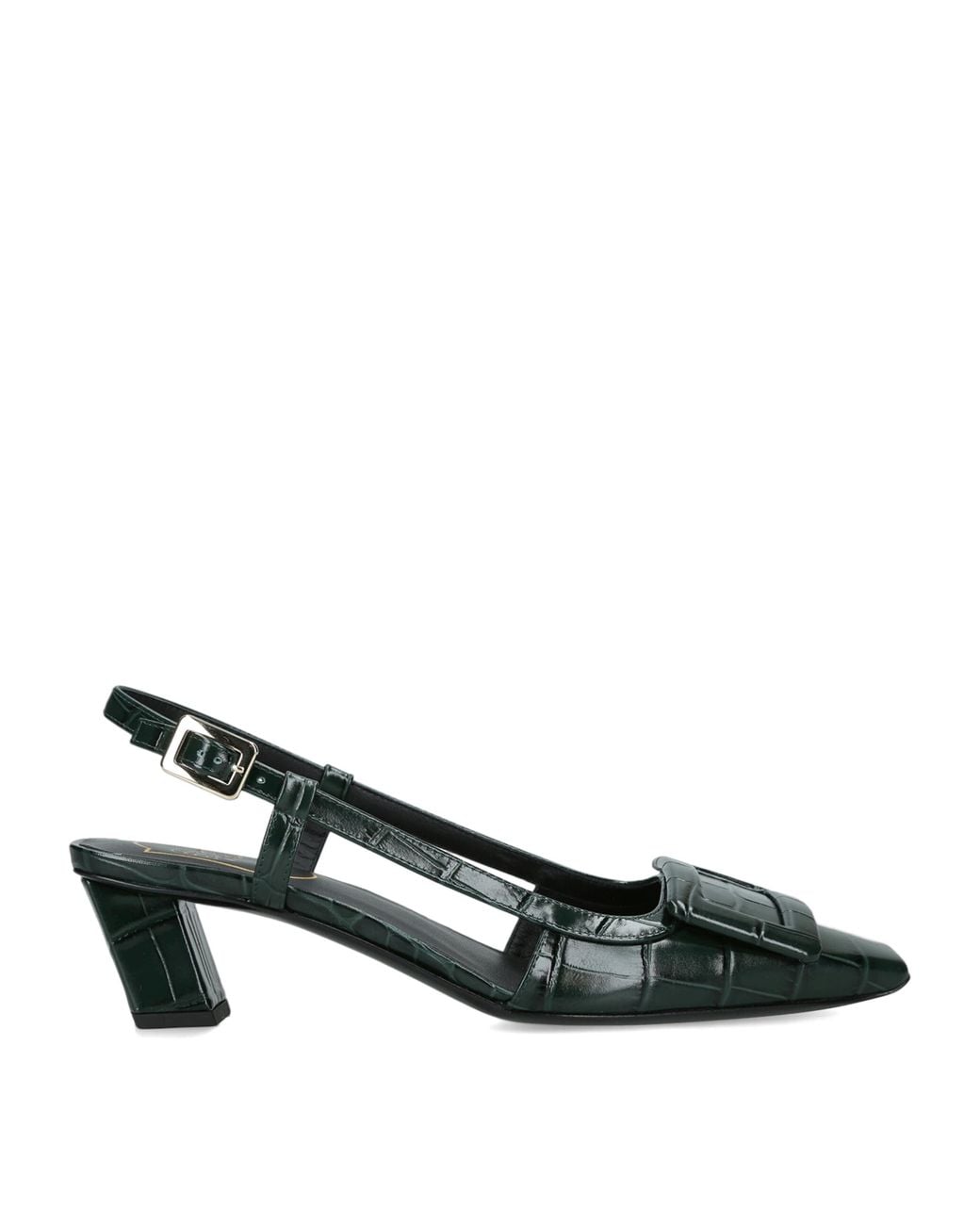 Roger Vivier Black Belle Vivier Slingback Pumps 45