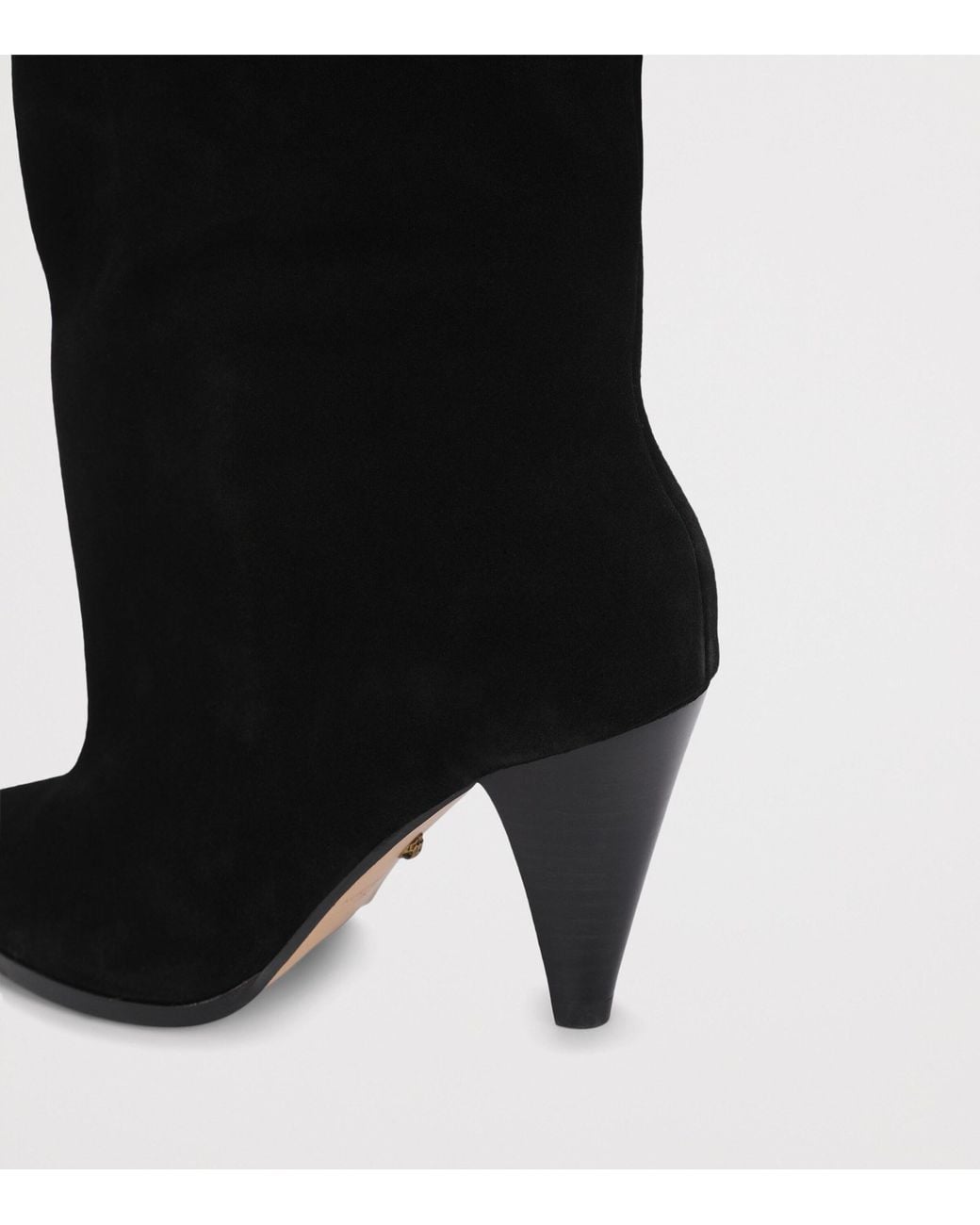 Kurt Geiger Black Suede Lambeth Knee-High Boots