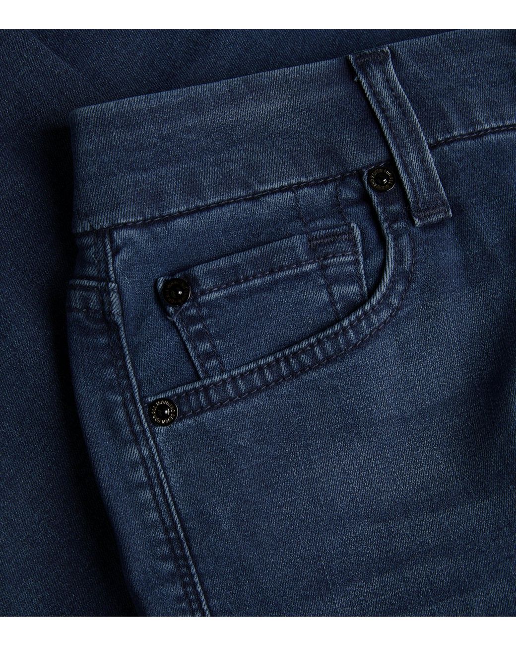 7 For All Mankind Blue Bair The Straight Jeans