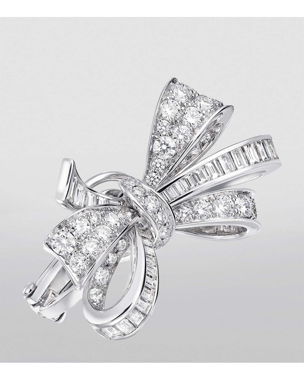 Graff Metallic And Diamond Tilda's Bow Stud Earrings