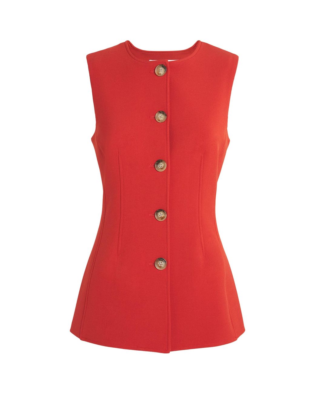 Veronica Beard Red Jessup Vest