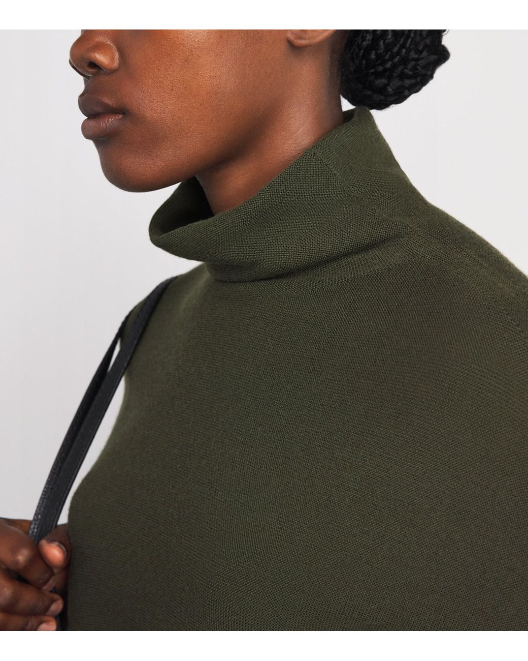 Molli Green Virgin Wool Rollneck Sweater