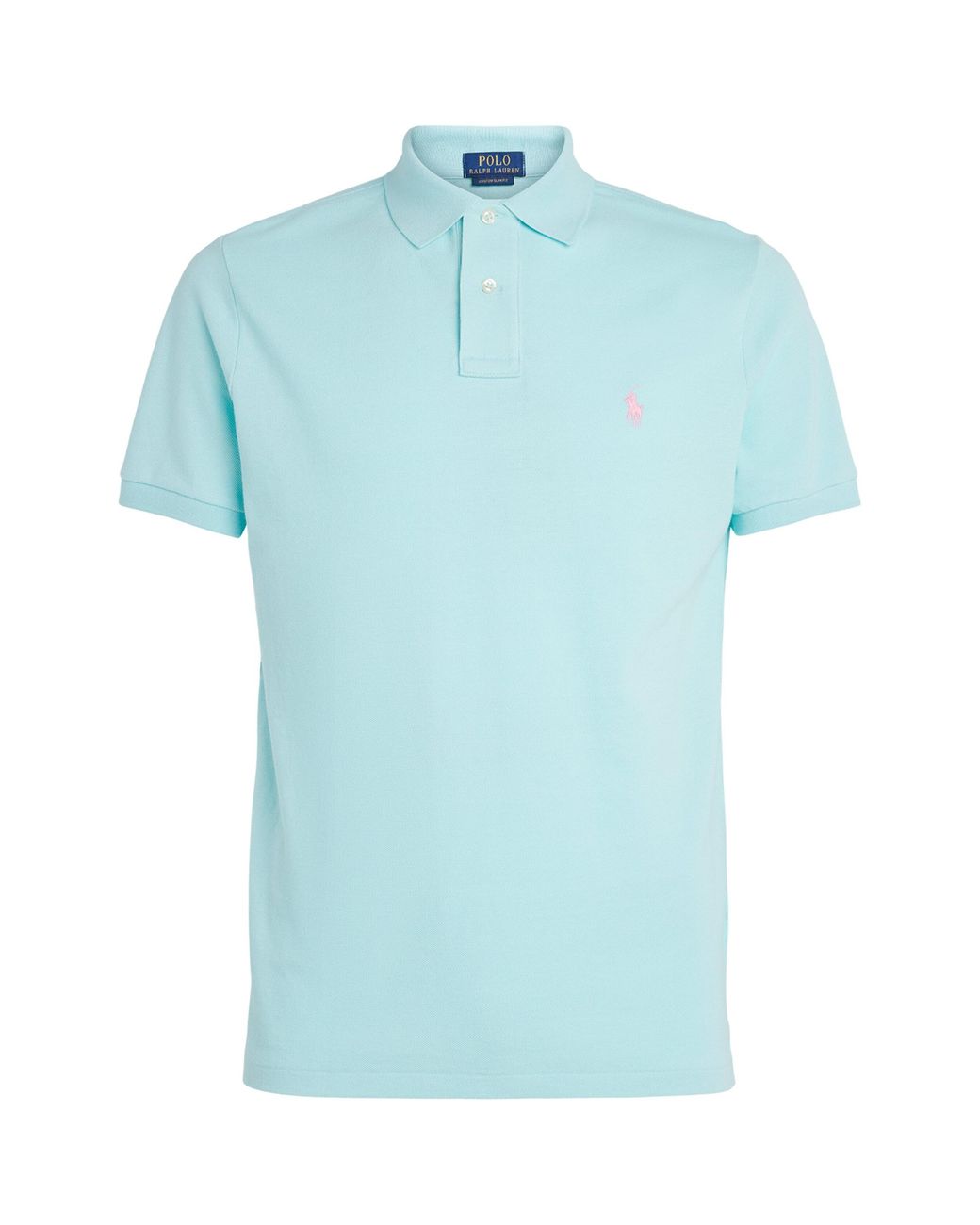 Polo Ralph Lauren Blue Cotton Mesh Custom-Fit Polo Shirt for men