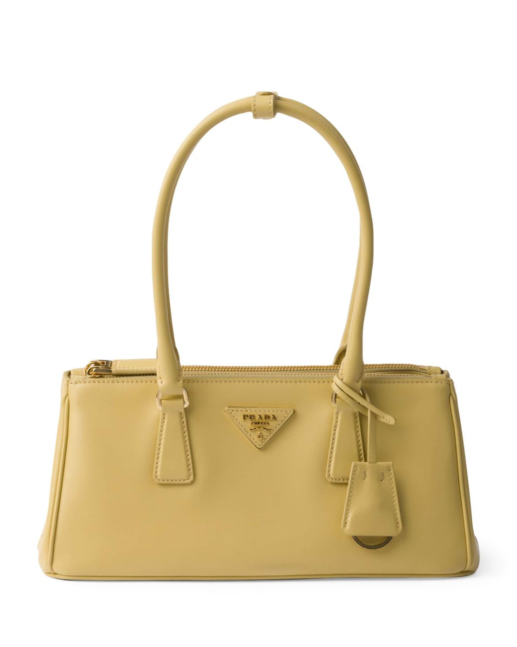 Prada Metallic Medium Leather Galleria Top-Handle Bag