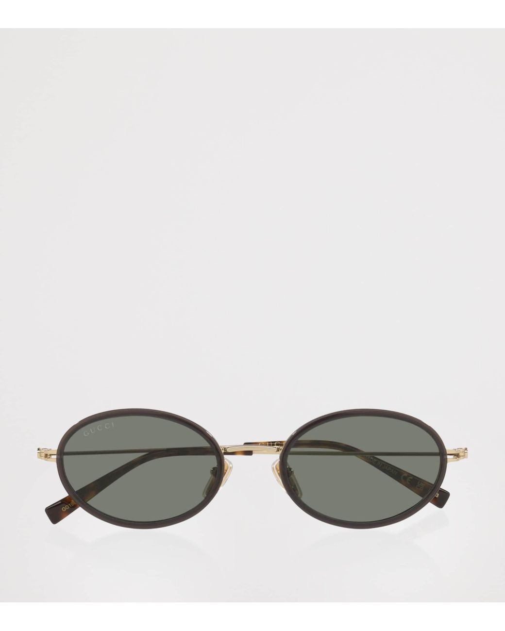 Gucci Gray Oval Sunglasses