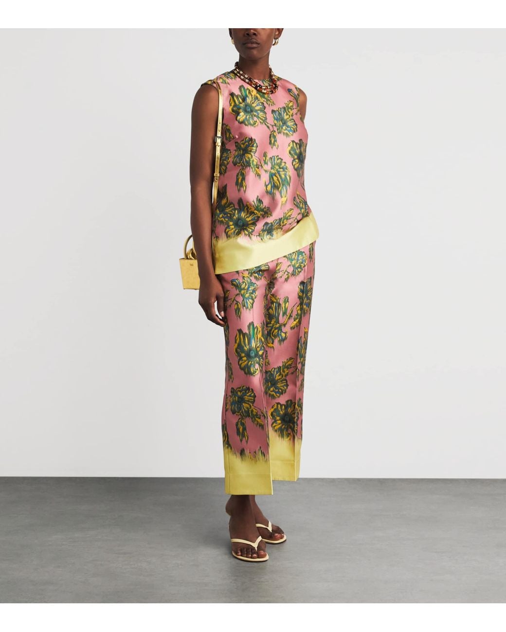 ALÉMAIS Orange Wide-Leg Faye Trousers