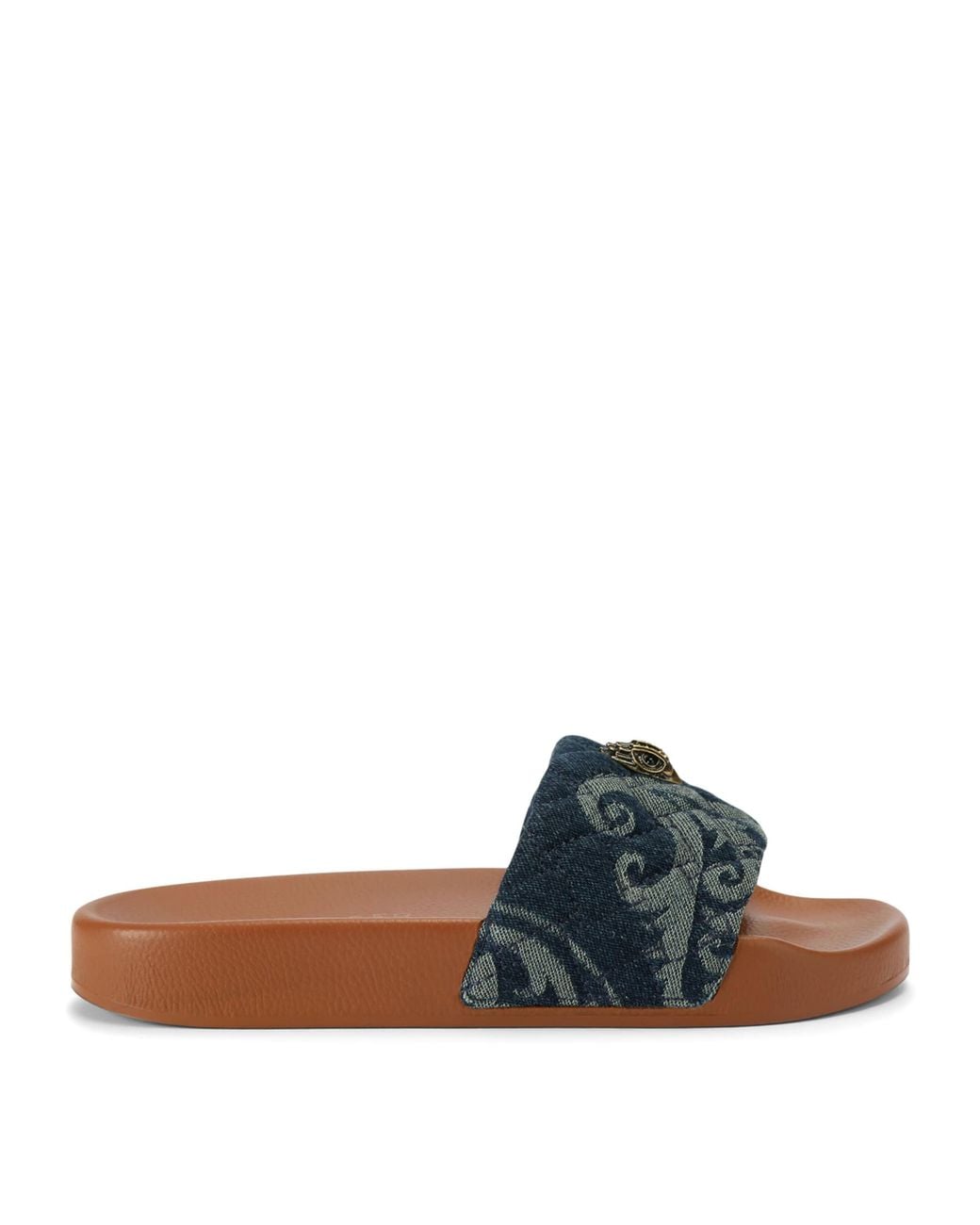 Kurt Geiger Blue Meena Eagle Slides