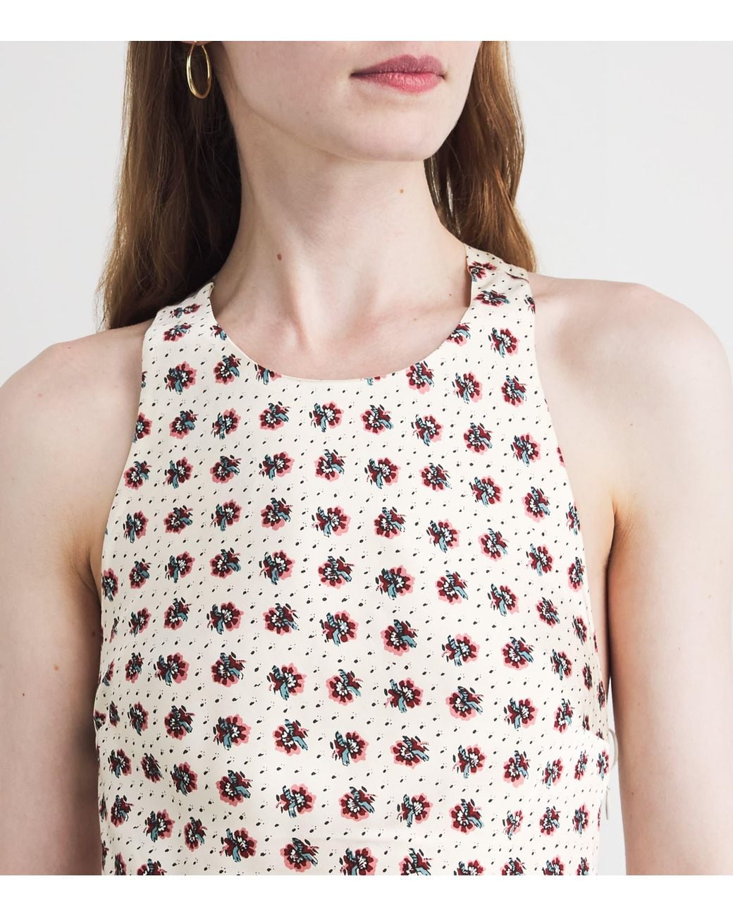 Claudie Pierlot White Floral Maxi Dress