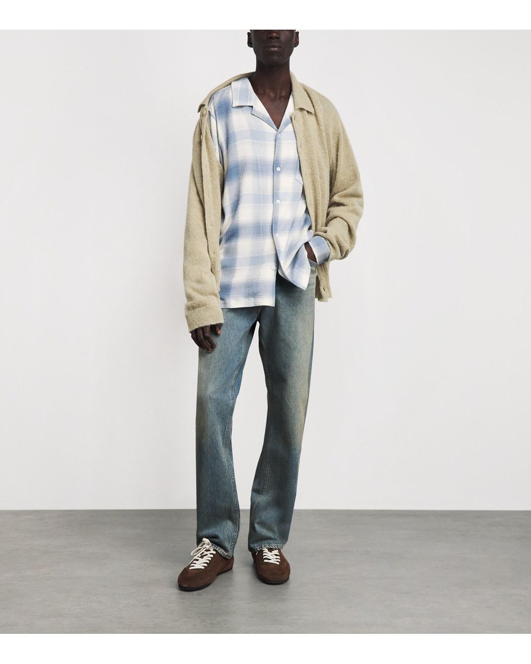 Agolde Blue 90's Straight Jeans for men