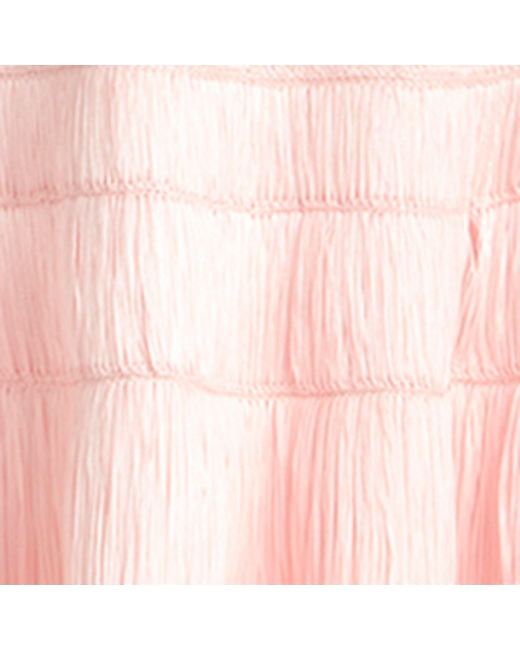 Alaïa Pink Faux Raffia Midi Skirt