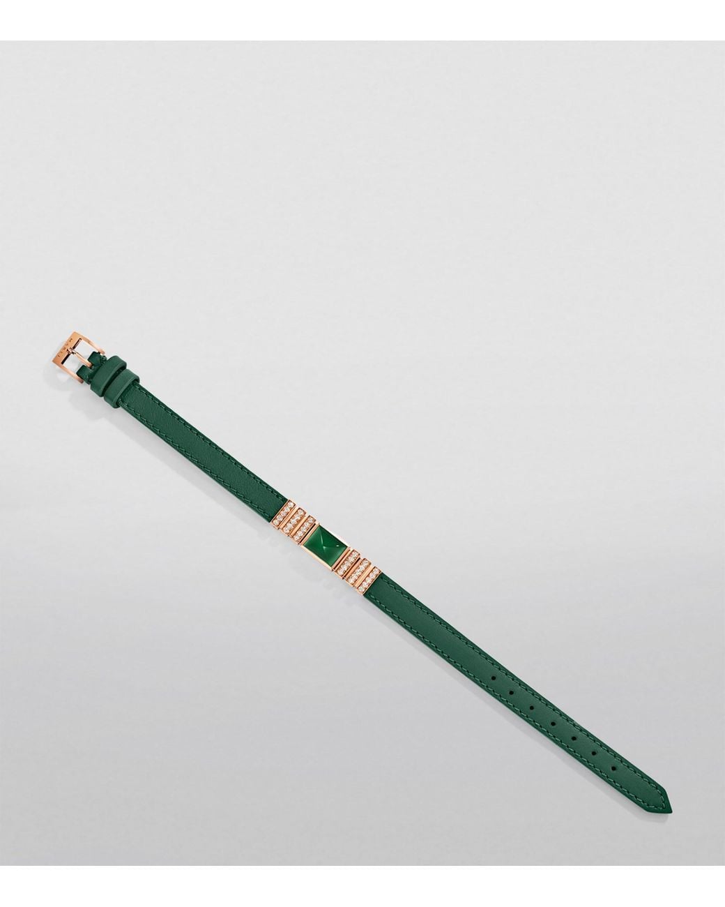 Marli New York Green Diamond And Nappa Leather Unii Bracelet