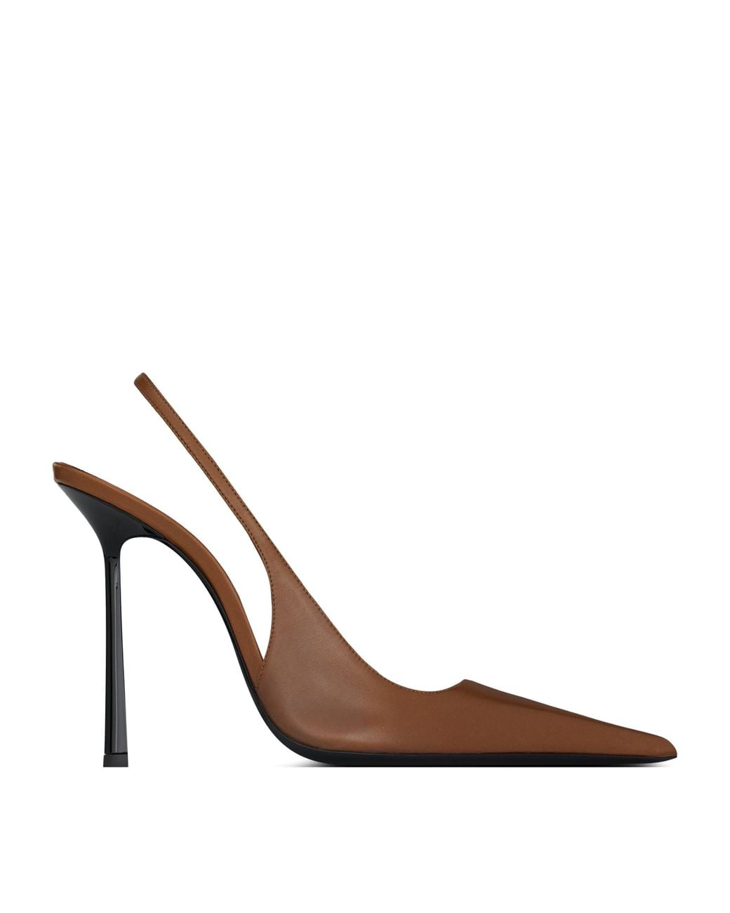 Saint Laurent Brown Leather Vendome Pumps 110