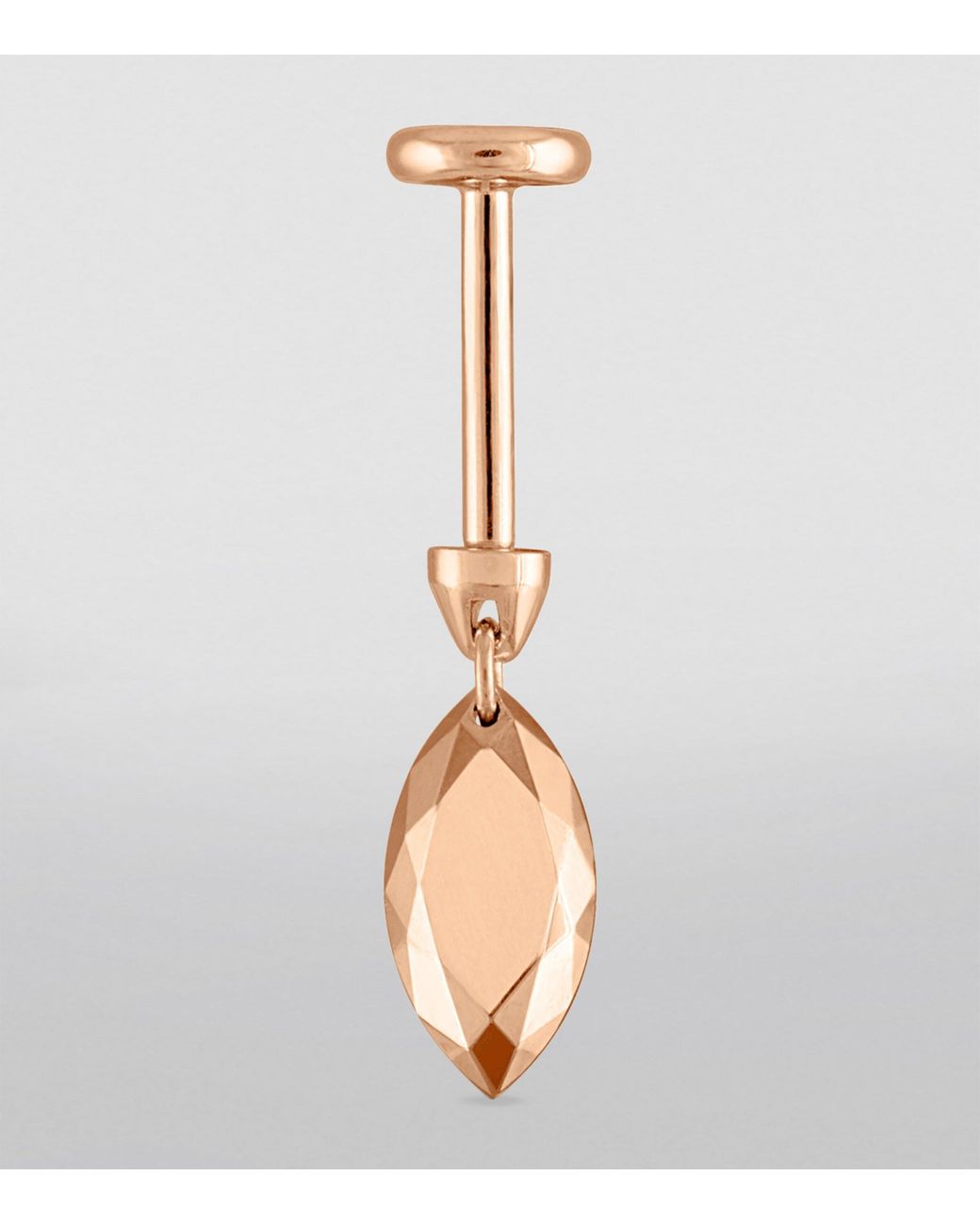 Maria Tash Natural Faceted Marquise Threaded Charm Single Earring