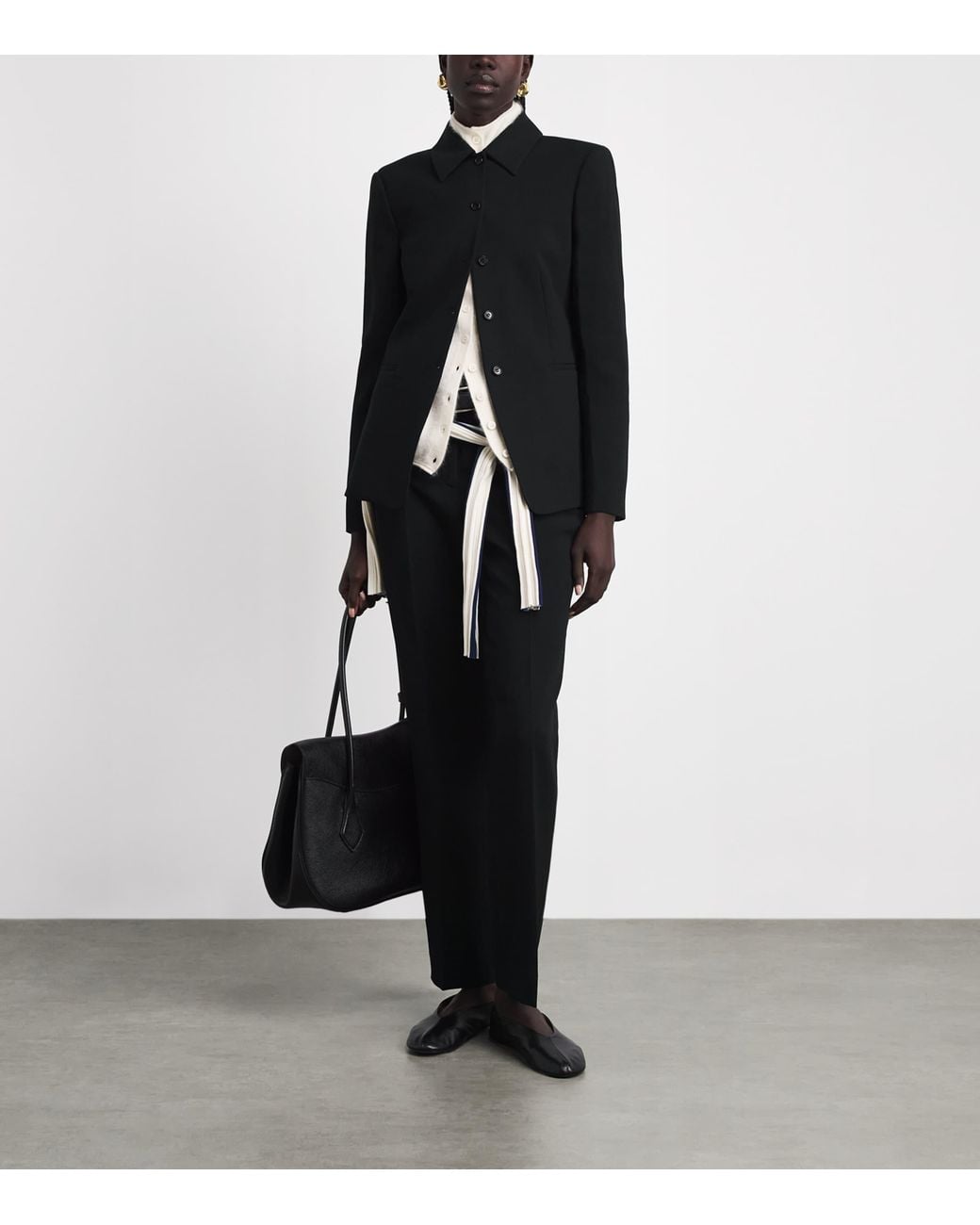 Theory Black Cutaway Blazer
