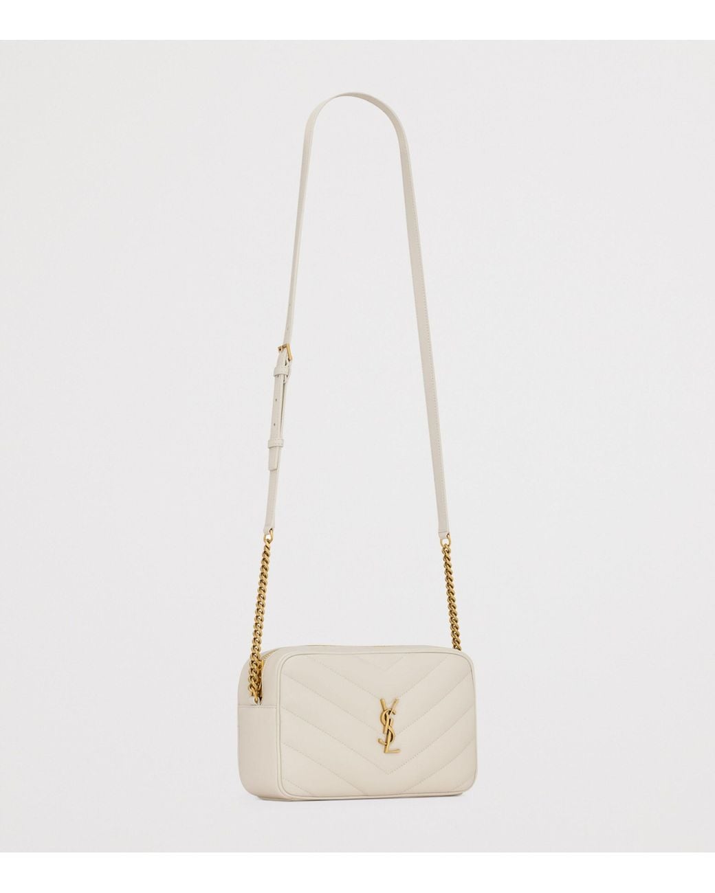 Saint Laurent Natural Leather Loulou Camera Bag